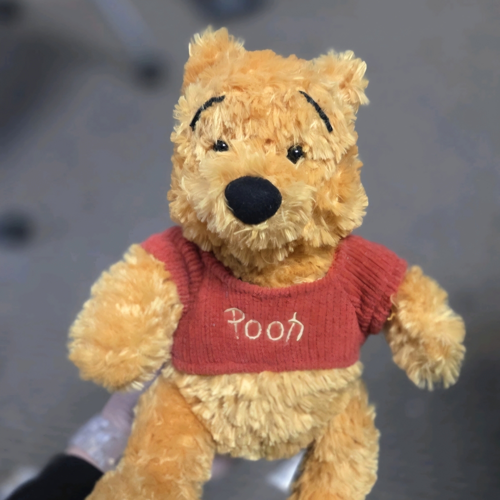 Disney Winnie the Pooh Stuffed Animal - Red and Tan